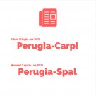 Accrediti stampa Perugia-Carpi e Perugia-Spal