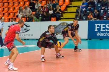 16th Final - Home match.  2016 CEV Volleyball Cup - Men.  PalaEvangelisti Perugia IT, 04.11.2015