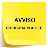 AVVISO CHIUSURA SCUOLE