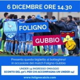 Foligno-Gubbio, sconti per gli accompagnatori degli under14