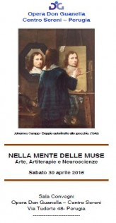 Perugia: AllOpera Don Guanella  Centro Sereni lincontro di aggiornamento sullarte che cura dal titolo: Nella mente delle muse. Arte, arteterapia e neuroscienze