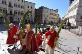 Perugia: celebrata la Domenica delle Palme tra piazza IV Novembre e la cattedrale
