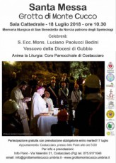 S. Messa nella Grotta di Monte Cucco - Sala Cattedrale - 18 luglio 2018