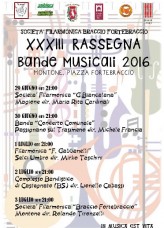 XXXIII Rassegna Bande Musicali 2016 Montone